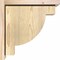 Ekena Millwork Alpine Rough Sawn Corbel w/Backplate, Douglas Fir, 8"W x 14"D x 14"H COR08X14X14ALP01RDF - alternate 2
